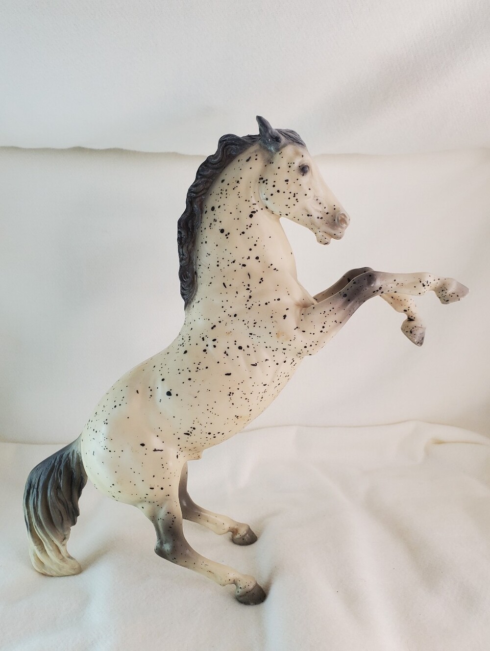 Vintage Breyer Black Leopard Appaloosa Fighting Stallion